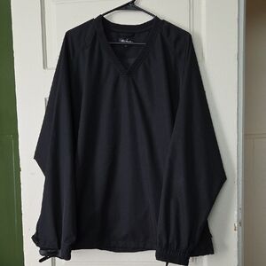 Black V- Neck Pullover Jacket, Walter Hagen Brand.